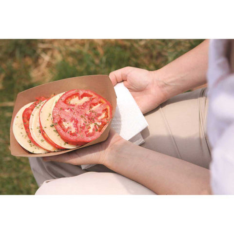Southern Champion Tray Rectangular Kraft Paper Food Tray, 7.05 x 5 x 8.125 inch -- 100 per case