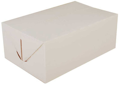 Southern Champion Tray White Paperboard Rectangular Fast Top Snack Carry Out Box, 7 x 4-1/2 x 2 3/4 inch -- 500 per case
