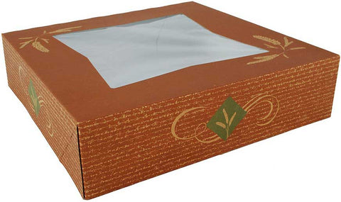 Southern Champion Tray Hearthstone Window Bakery Box, 10 x 10 x 2.5 inch -- 200 per case