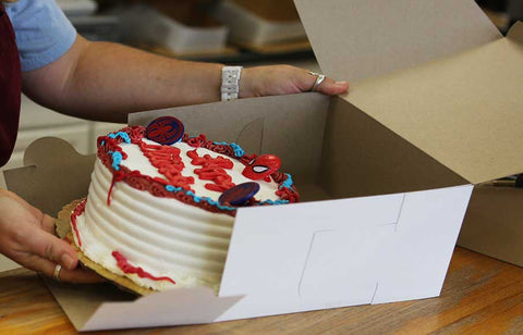 SCT Standard White Bakery Box, 9 x 9 x 4 inch -- 200 per case