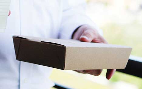 Southern Champion Tray ChampPak No Leak Kraft Paper Container, 7.75 x 5.5 x 3.5 inch -- 160 per case