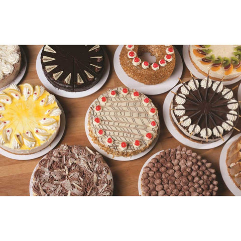 Southern Champion Tray Round Bright White Corrugated Cardboard Grease Proof Cake Circle, 12 inch -- 100 per case