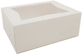 Southern Champion Tray White Paper Window Bakery Box, 10.25 x 8 x 4 inch -- 200 per case