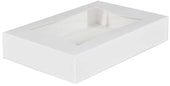 SCT White Plain Window Bakery Box, 12 x 8 x 2 1/4 inch -- 200 per case
