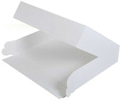 Southern Champion Tray White 1/2 Sheet Auto Bakery Window Box, 19 x 14 x 4 inch -- 50 per case