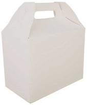 Southern Champion Tray White Paperboard Solid Bleached Sulfate Large Carry Out Barn Box, 8.78 x 5 x 6.75 inch -- 150 per case