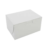 Southern Champion Tray Rectangular White Paperboard Lock Corner Bakery Box, 5.5 x 4 x 3 inch -- 250 per case
