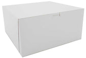 Southern Champion Tray White Paperboard Non-Window Bakery Box, 12 x 12 x 6 inch -- 50 per case