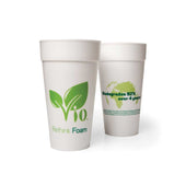 Wincup Vio Rethink Foam PLA White Cup, 12 Ounce Capacity -- 1000 per case
