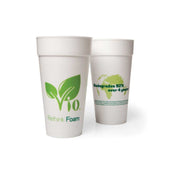 Wincup Vio PLA White Biodegradable Foam Car Cup, 32 Ounce Capacity -- 300 per case