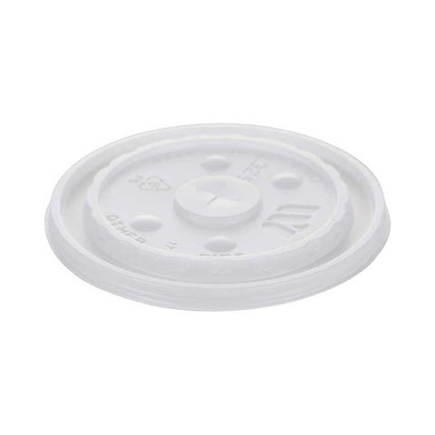 Wincup Polystyrene Translucent Straw Slot Lid Only -- 1000 per case