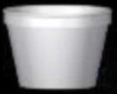 WinCup White Heavy Duty Foam Food Container, 16 Ounce -- 500 per case