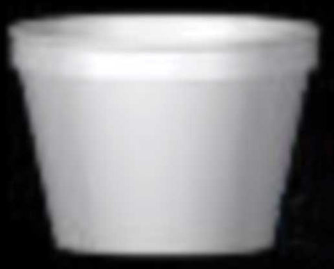 WinCup White Heavy Duty Foam Food Container, 16 Ounce -- 500 per case