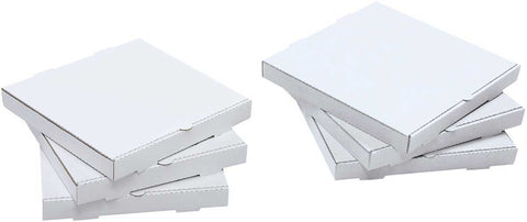 Westrock White/Kraft E Flute Corrugated Pizza Box, 8 inch -- 100 per case