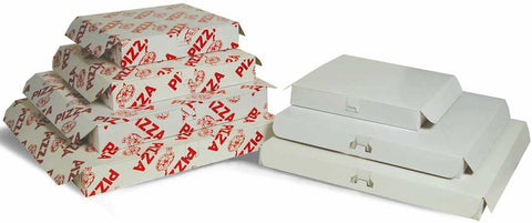 Westrock White/Kraft B Flute Corrugated Pizza Box, 10 inch -- 50 per case