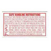 Bollin Safe Handling Instructions Label, 1 x 1.75 inch - 1000 per roll