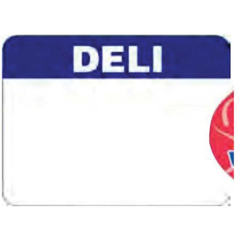 Bollin Label Blue/White Deli Label, 1.5 x 2 inch - 1000 per roll