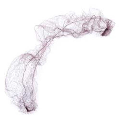Cellucap Regular Dark Brown Nylon Hairnet, 22 inch Dia - 144 per box