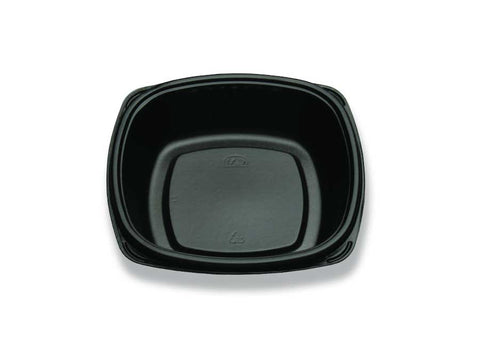 D and W Fine Pack Polystyrene Black Forum Deep Plate, 7 inch -- 432 per case