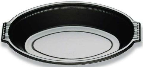 D and W Fine Pack Polypropylene Black Oval Casserole, 8 Ounce -- 1000 per case