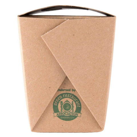 Westrock Fold-Pak Brown Paper Rectangular Microwavable Food Pail, 3.25 inch Height -- 450 per case