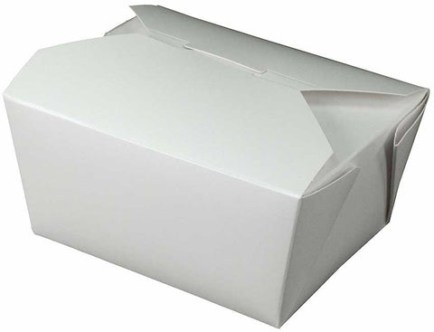 Westrock Bio Pak Fold Pak White Number 1 Food Container, 22 Ounce -- 450 per case