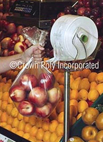 Crown Poly HDPE 7.25 Micron 5 A Day Produce Bag, 15 x 20 inch -- 3000 per case
