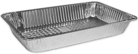 Handi Foil Aluminum Silver Deep Full Size Steamtable Pan, 20.75 x 12.81 x 3.19 inch -- 50 per case