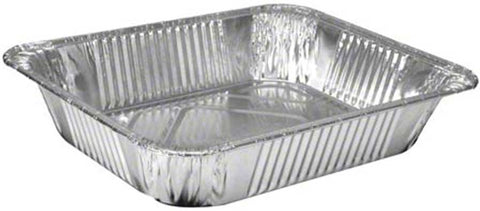 Handi Foil Aluminum Silver Deep Half Size Steamtable Pan, 12.75 x 10.38 x 2.56 inch -- 100 per case