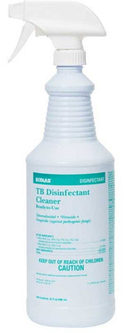 Ecolab Ready to Use White Liquid TB Disinfectant Cleaner, 32 Ounce -- 12 per case
