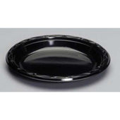 Genpak Black Polystyrene Round Plate, 9 inch Length -- 400 per case