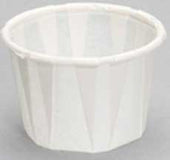 Genpak White Paper Portion Cup, 0.75 Ounce -- 5000 per case
