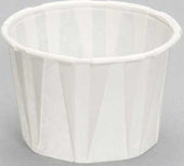 Genpak White Paper Cylindrical Medium Portion Cup, 2 Ounce -- 5000 per case