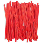 T and T Industries Red Twistem Paper, 3/16 x 4 inch - 2000 per box