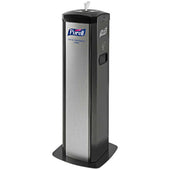 Purell DS360 Black Silver Rectangular High Capacity Hand Sanitizing Wipes Stand