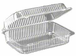Inline Plastics Clear Multiple Use Hinged Container, 60 Ounce -- 276 per case