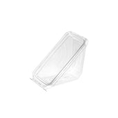 Inline Plastics Clear PET Sandwich Wedge, 6.125 x 3 x 3.5625 inch -- 288 per case