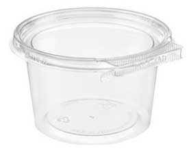 Inline Plastics Clear Plastic Round Tamperproof Container, 16 Ounce -- 300 per case