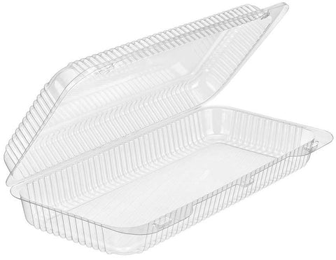 Inline Plastics Pete Clear Hinged Danish Container, 75 Ounce -- 200 per case