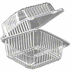 Inline Plastics Pete Clear Hinged Container, 29 Ounce -- 500 per case