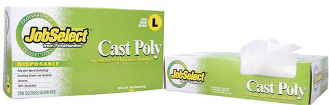 Foodhandler Jobselect Large Clear Synthetic Hybrid Glove -- 1000 per case