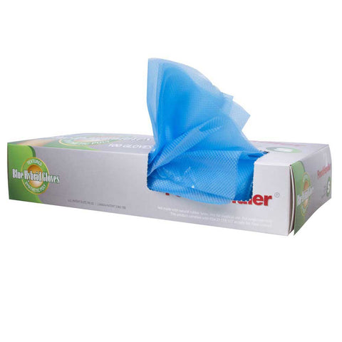 FoodHandler Small Textured Blue Powder Free Hybrid Gloves -- 1000 per case