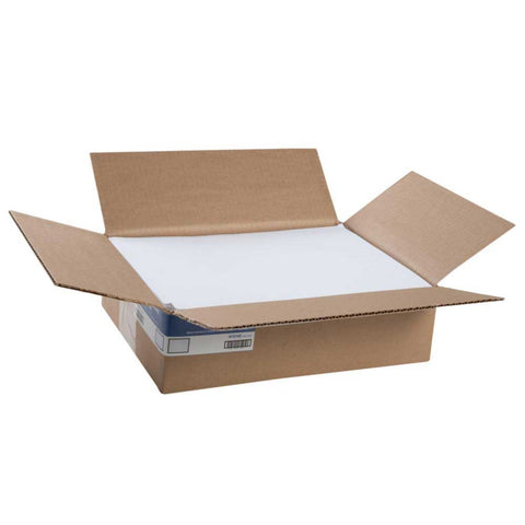 Amercareroyal Polystyrene White Straight Edge Linen Embossing Placemat, 11 x 11 inch -- 1000 per case