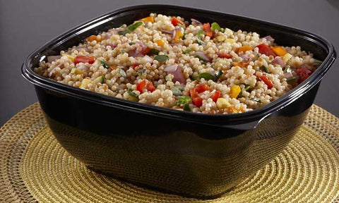 Sabert Black Square Bowl, 320 Ounce -- 25 per case
