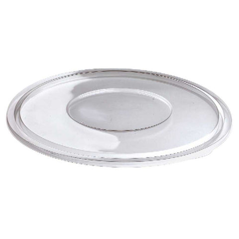 Sabert Clear PET Round Flat Lid for Bowl, 10 x 0.5 inch -- 50 per case