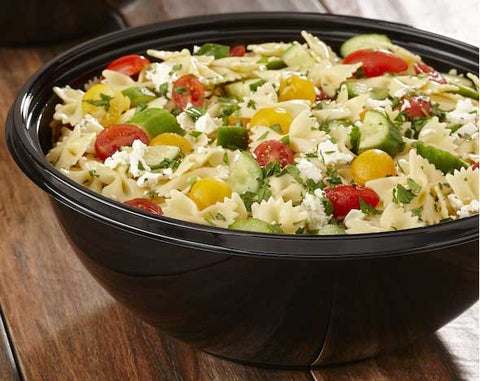 Sabert PET Black Round Bowl, 160 Ounce -- 50 per case