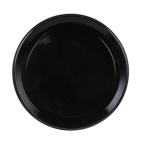 Sabert Black PET Round Onyx Platter, 16 x 0.88 inch -- 500 per case