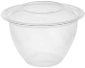 Pactiv RPET Clear Round Take Out Swirl Bowl with Lid, 48 Ounce Capacity -- 150 per case