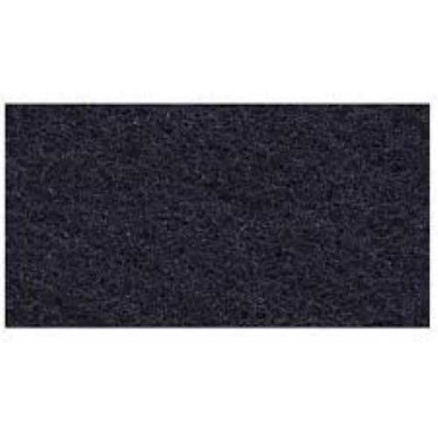 3M 3050 Sky Blue Hi-Performance Black Rectangular Burnish Pad, 19 inch -- 10 per case