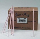 Cell O Core Bar Pak Red White Stripe Paper Wrapped Giant Straw, 7.75 inch -- 7200 per case